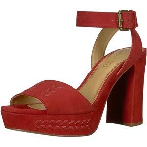 Splendid Women's Neesha Heeled Sandals Heels Maroon Red Size 7